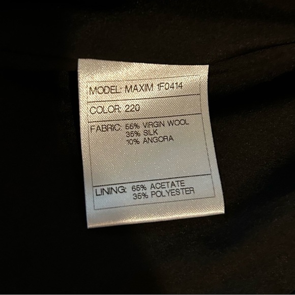 SANTORELLI Wool Angora Blend Open Front Blazer/Jacket - Picture 12 of 13